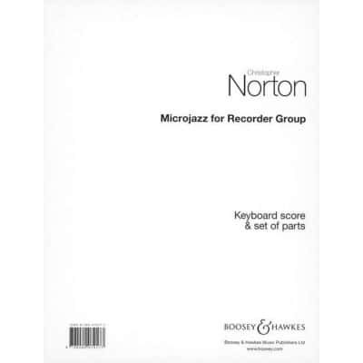 Norton Christopher - Microjazz For Recorder Group  - 3 Flûtes à Bec (ssa), Piano Et...