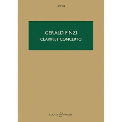 BOOSEY & HAWKES FINZI G. - CLARINET CONCERTO OP.31 - CONDUCTEUR DE POCHE 