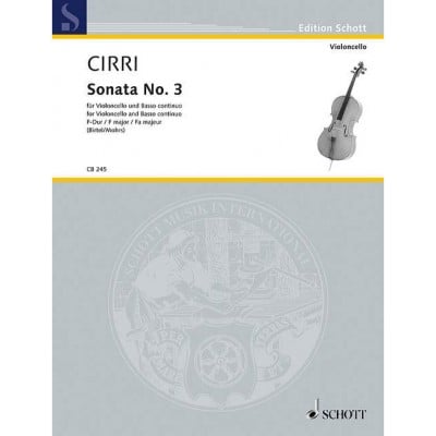  Cirri G. - Sonata No. 3 F Major - Violoncelle