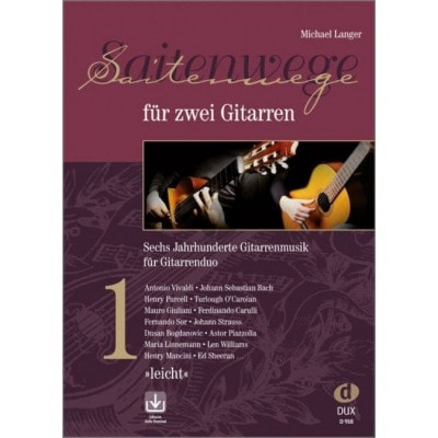 LANGER M. - SAITENWEGE FUR 2 GITARREN VOL.1 - 2 GUITARE