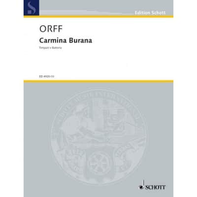  Orff Carl - Carmina Burana - Solo Parts , Mixed Choir , Children's Choir, 2 Pianos And Percussion
