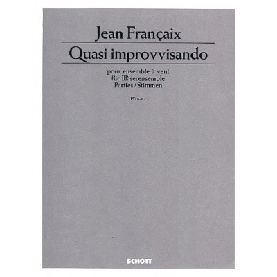 FRANCAIX JEAN - QUASI IMPROVISANDO