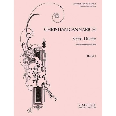 SIMROCK CANNABICH - SIX DUETS NUMÉRO 1 - VIOLON (FLUTE) ET ALTO