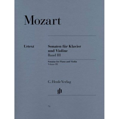  Mozart W.a. - Sonatas For Piano And Violin, Volume Iii