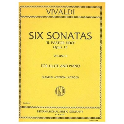 VIVALDI - SIX SONATAS VOL.2 AMAJ/CMAJ /
