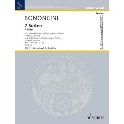 BONONCINI G.B. - SEVEN SUITES BAND 1