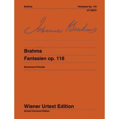 BRAHMS - FANTASIES OP. 116 - PIANO