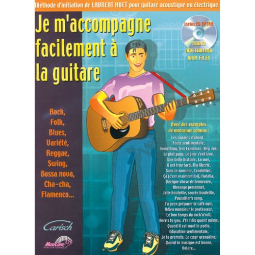 HUET LAURENT - JE M'ACCOMPAGNE FACILEMENT A LA GUITARE + CD