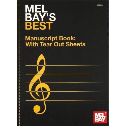 MEL BAY'S BEST MANUSCRIPT BOOK 12 STAVE ALL INSTRUMENTS- ALL INSTRUMENTS