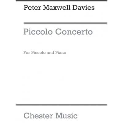 DAVIES PETER MAXWELL - PICCOLO CONCERTO - PICCOLO & PIANO