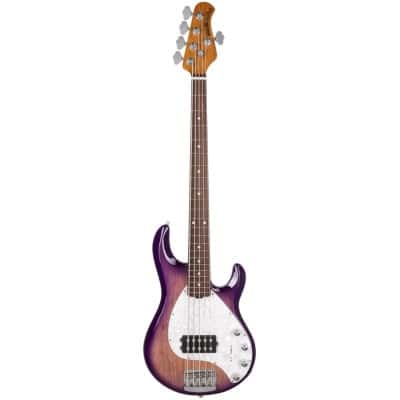 STINGRAY SPECIAL 5 - PURPLE SUNSET - ERABLE FLAMME/PALISSANDRE - WHITE PEARLOID PG - CHROME