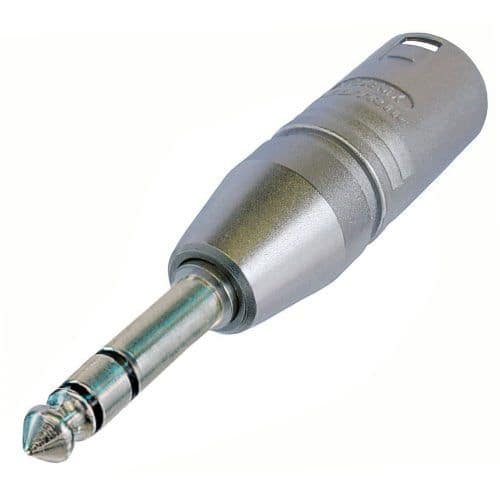 NEUTRIK NA3MP ADAPTATEUR XLR 3 MALE / JACK STEREO MALE 6,35 MM