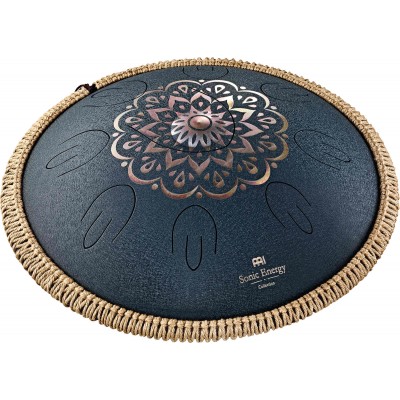 OCTAVE STEEL TONGUE DRUM BLEU + GRAVURE D AMARA 