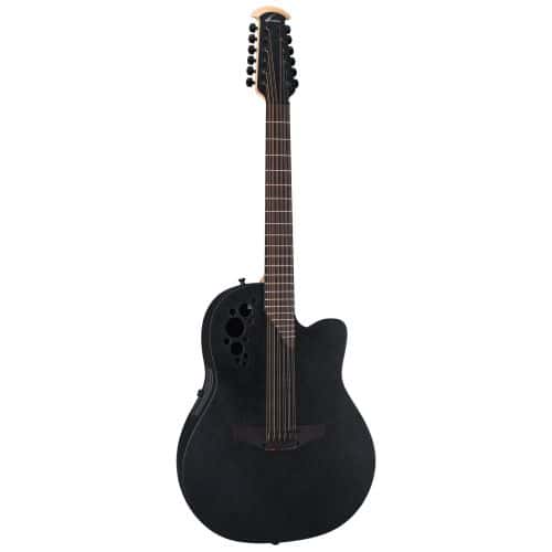 ELITE TX DEEP CONTOUR CUTAWAY 12 CORDES BLACK TEXTURED