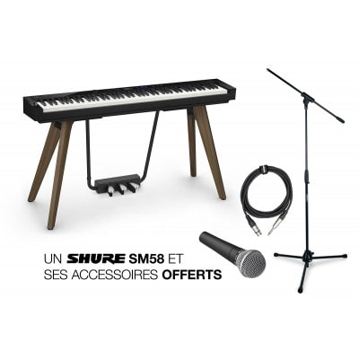 CASIO PRIVIA PX-S7000 BK + SHURE SM58 + ACCESSOIRES