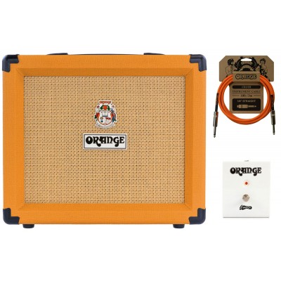 ORANGE AMPS PACK CRUSH 20RT + FOOTSWITCH ET CABLE OFFERT