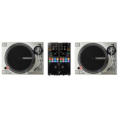 PACK REGIE DJ VINYLE : RP 7000 MK2 SILVER + DJM S-7