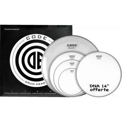 CODE DRUM HEAD FULL PACK DNA SABLEE 10/12/14/20 + 14" DNA SABLEE