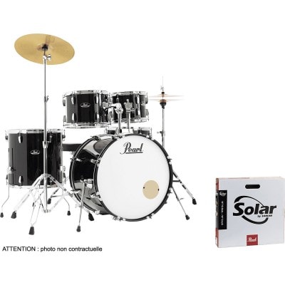 ROADSHOW STAGE 22 PACK SOLAR SABIAN JET BLACK