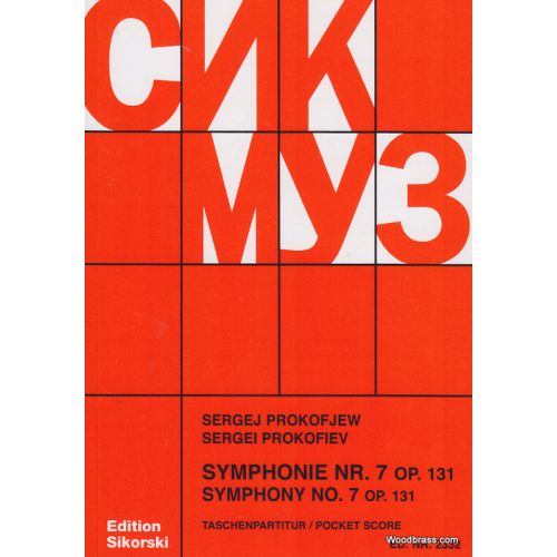 PROKOFIEV S. - SYMPHONIE n° 7, OP.131 - CONDUCTEUR POCHE