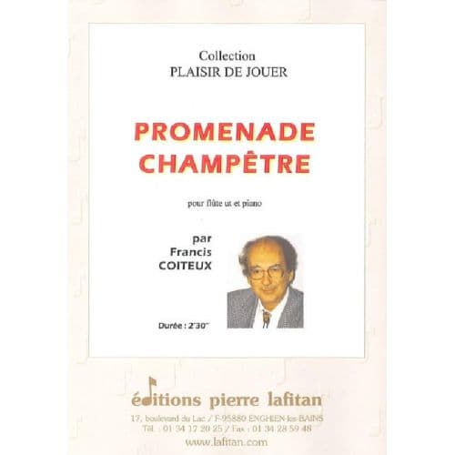 LAFITAN COITEUX FRANCIS - PROMENADE CHAMPETRE - FLUTE ET PIANO