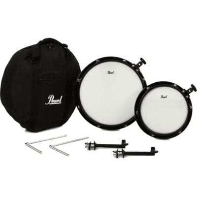 PEARL DRUMS COMPACT TRAVELER TOMS 10-14 AVEC ATTACHES TOMS ET HOUSSE