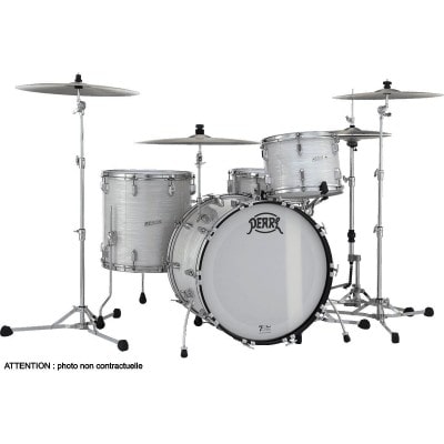 PEARL DRUMS PRESIDENT PHENOLIC ROCK 22 PEARL WHITE OYSTER