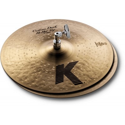 ZILDJIAN K0943 - CHARLESTON K-CUSTOM 14" DARK HI HATS