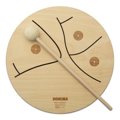 ROHEMA 3-TONE 24CM WOODEN TOM + 1 BEATER - 3+