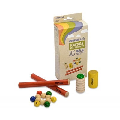 ROHEMA SET DE PERCUSSIONS COLOREES POUR ENFANTS - 1+