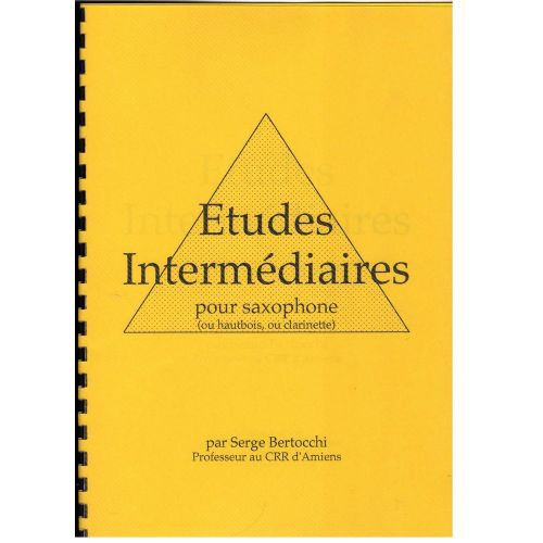 BERTOCCHI S. - ETUDES INTERMEDIAIRES - SAXOPHONE