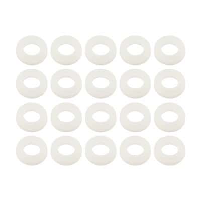 CB-W - ARANDELA NYLON PARA TORNILLO - BLANCA (X20)