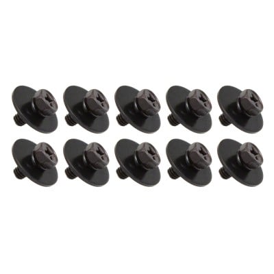 WSC4-9BK - M4 9MM - TORNILLOS SUJECCION BELLOTA PARA CASCO DE MADERA - NEGRO (X10)