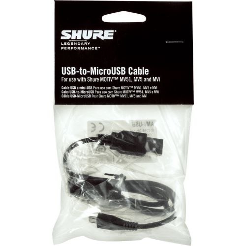 SHURE CBLE MICRO USB - USB 1 M