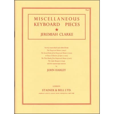 JEREMIAH CLARKE - MISCELLANEOUS KEYBOARD PIECES
