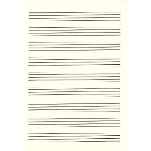 BLOC TABLATURES A4 - 9 PORTÉES (50 PAGES)