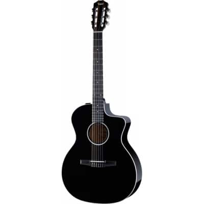 TAYLOR GUITARS 214CE-N DLX LTD BLACK GRAND AUDITORIUM