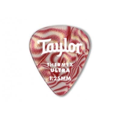 TAYLOR GUITARS 70712 PREMIUM DARKTONE 351 THERMEX ULTRA PICKS RUBY SWIRL 1.50MM 6-PACK