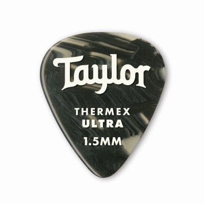 TAYLOR GUITARS 80718 PREMIUM 351 THERMEX ULTRA PICKS BLACK ONYX 1.50MM 6-PACK