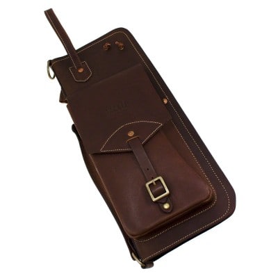 LEATHER STICK CASE - BROWN