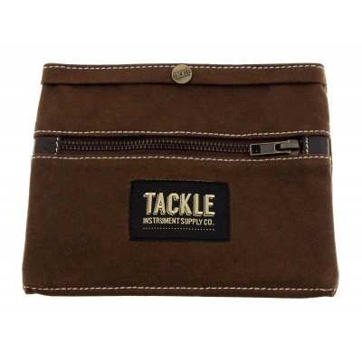 TACKLE INSTRUMENTS POCHETTE EN TOILE CIREE - MARRON