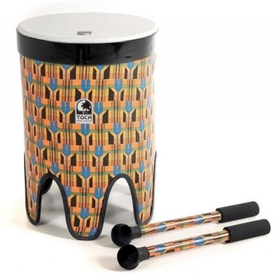 TOCA NESTING DRUMS TOM TOM FREESTYLE II 14" TF2NT-14K Kente cloth