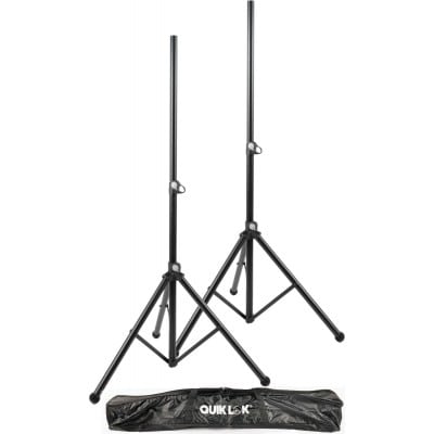 QUIKLOK PAIR OF SPEAKER STANDS + NYLON COVER