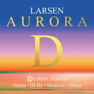 LARSEN STRINGS AURORA 4/4 RÉ - MEDIUM ARGENT