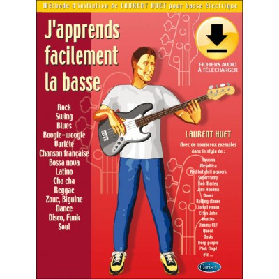 HUET LAURENT - J'APPRENDS FACILEMENT LA BASSE + AUDIO