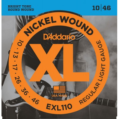 D'ADDARIO AND CO EXL 110 10 13 17 26 36 46