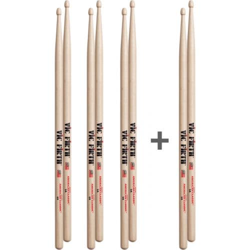 VIC FIRTH P5A.3-P5A.1 - PACK 3 X 5A + 1 X 5A OFFERTE