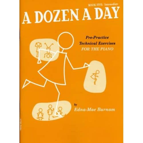 BURNAM EDNA-MAE - A DOZEN A DAY VOL.5 (EN ANGLAIS) - PIANO