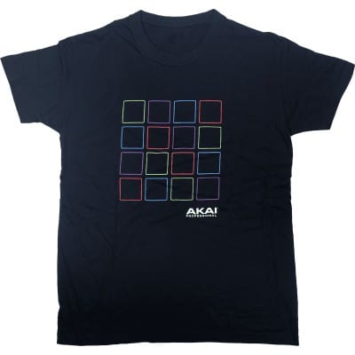 AKAI MPC BLACK T-SHIRT 180G SIZE L