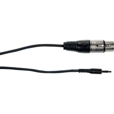 YELLOW CABLE CORDON JACK STRO 3,5 MM XLR FEM. 3 M